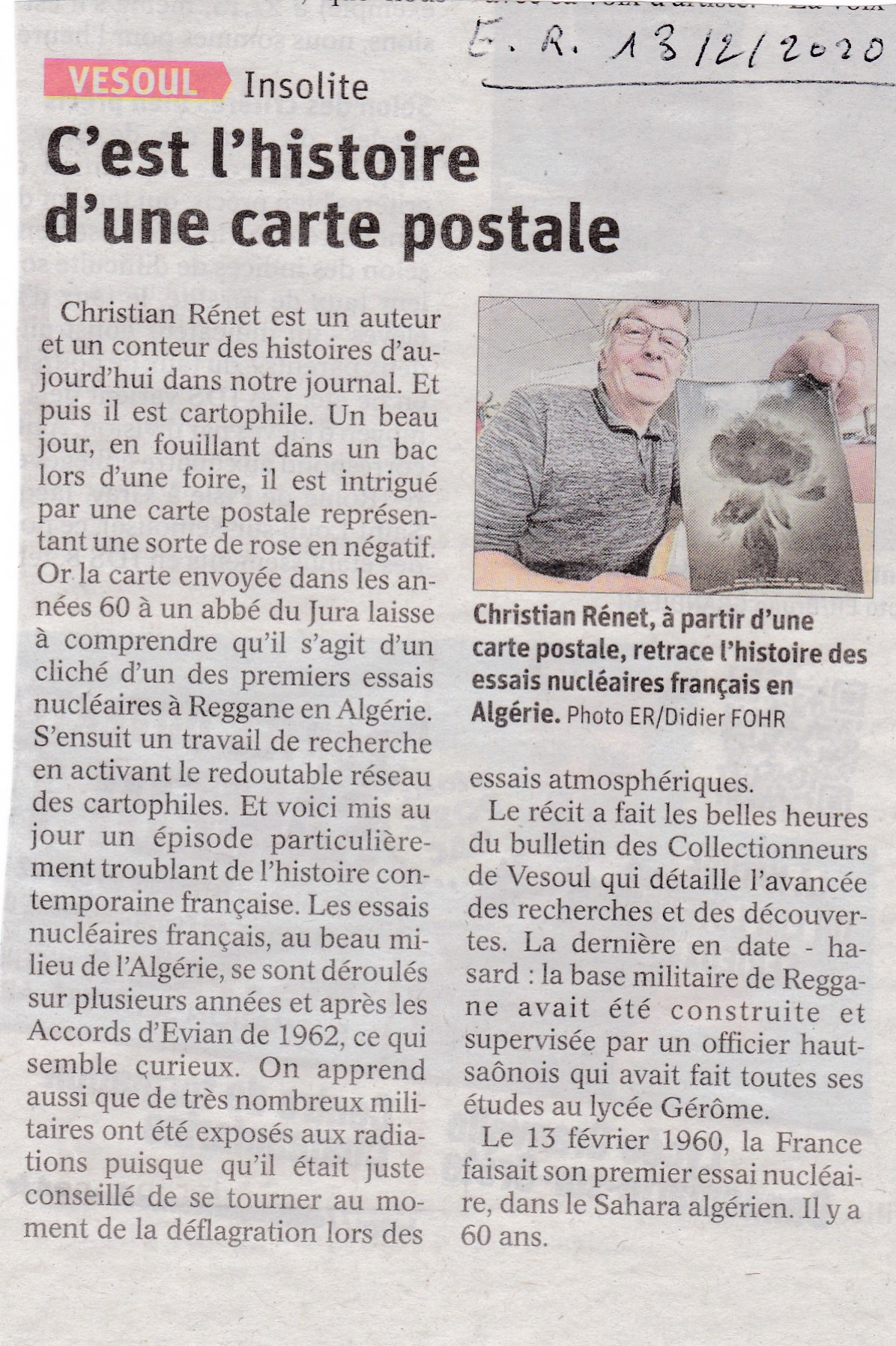 C’est l’histoire d’une carte postale