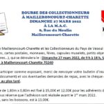 BOURSE DES COLLECTIONNEURS À MAILLERONCOURT CHARETTE DIMANCHE 27 MARS 2 022